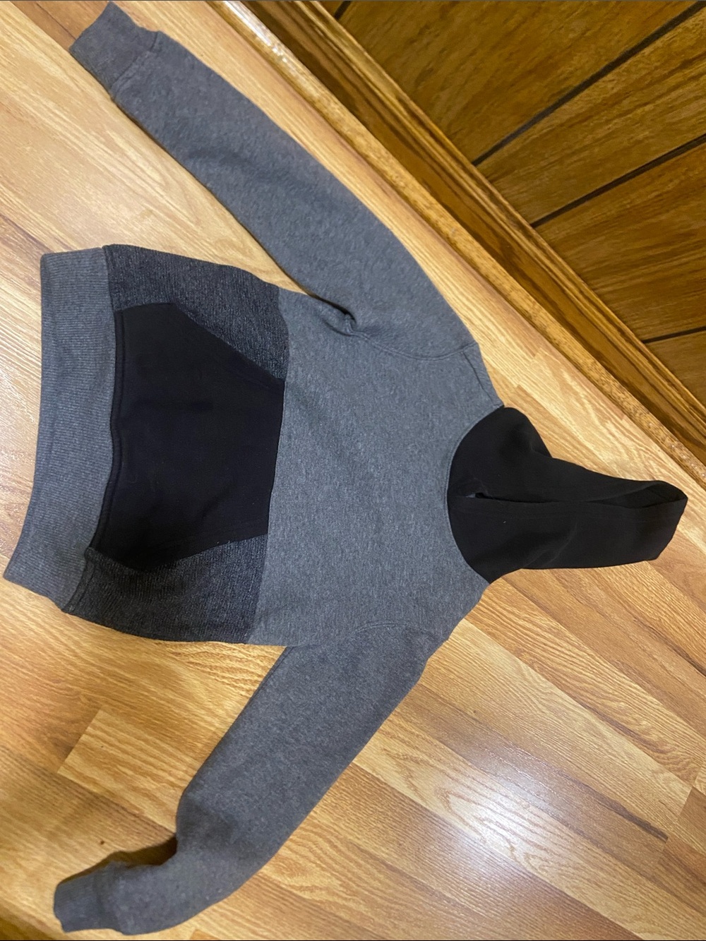 Falls Creek Gray & Black Hooded Pullover